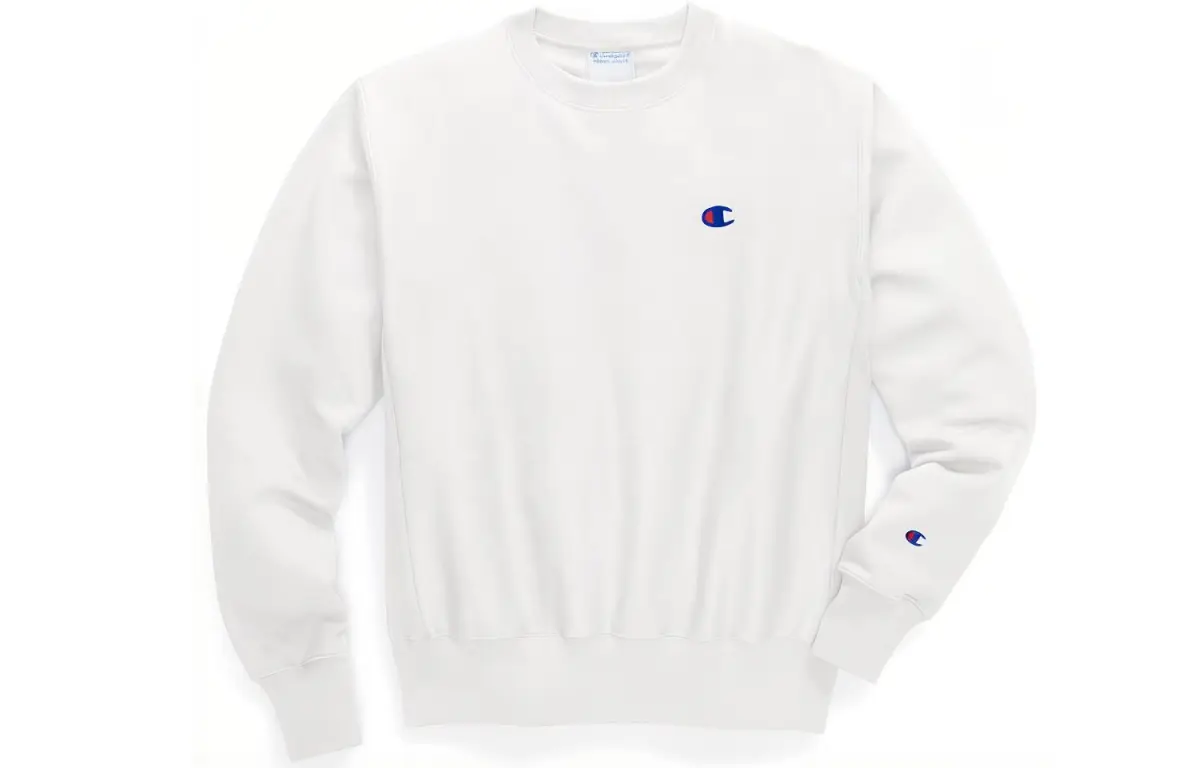 Champion Sweatshirt US Version Unisex White
