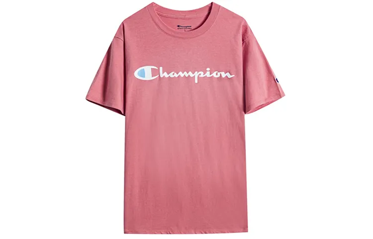 Champion T Shirt US Version Unisex Pink