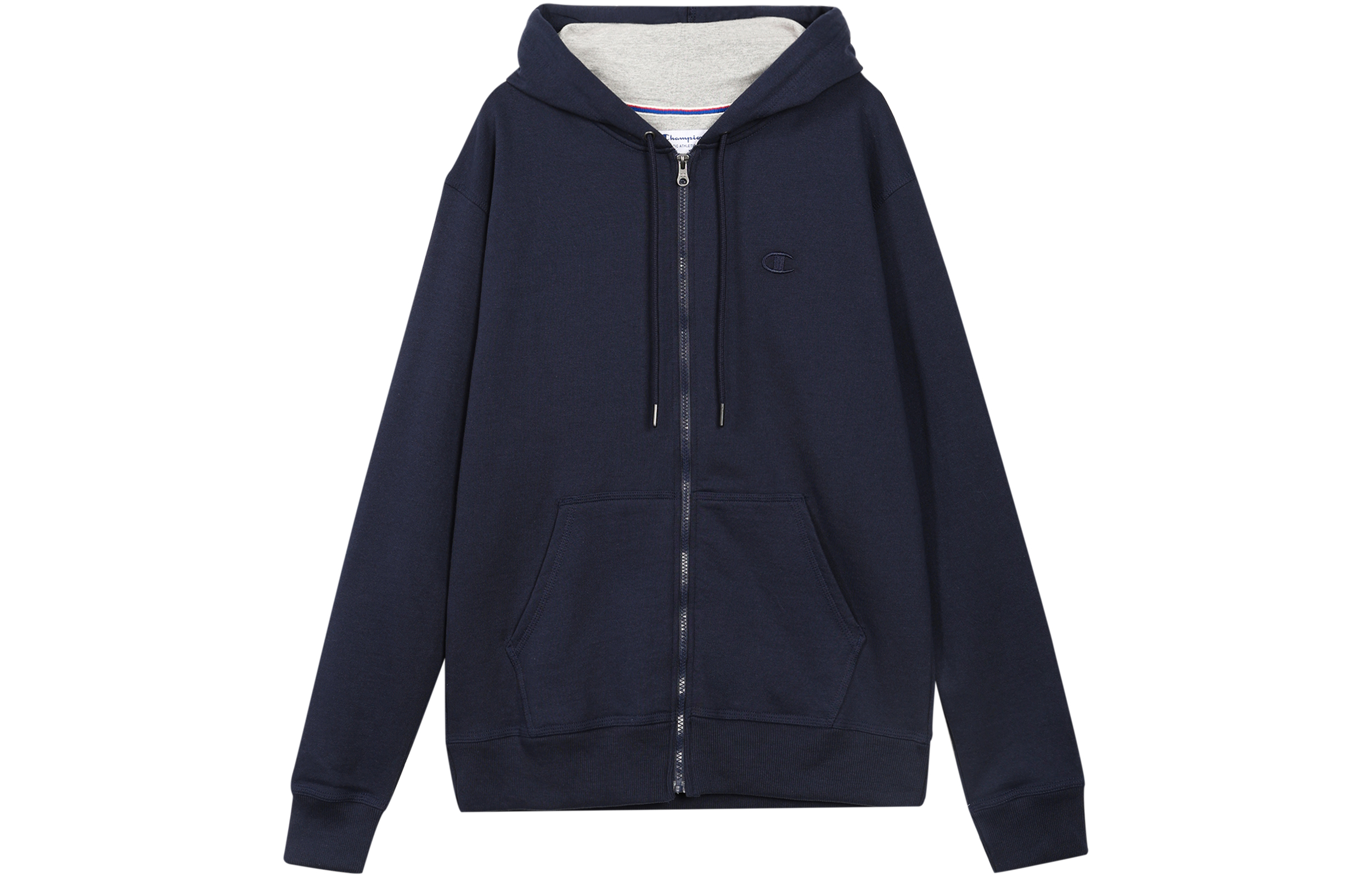 Champion Double Label Zippers Fleece Lined, US Version Sweatshirt Unisex Dark Blue