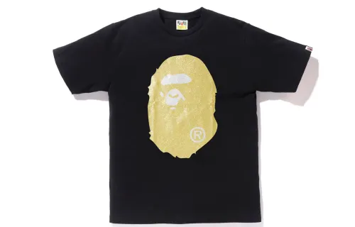 A BATHING APE Head Series T Shirts Unisex Crew Neck Moderate Straight Fit