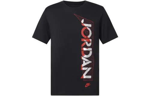 Jordan T Shirts Men's Crew Neck Moderate Straight Fit