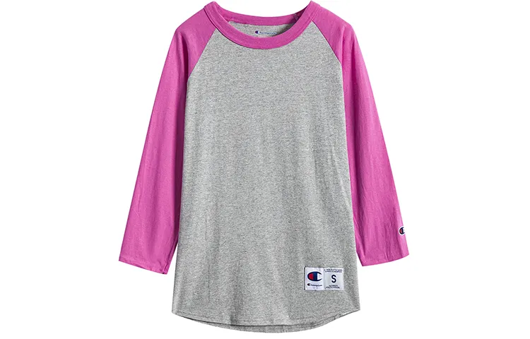 Champion T Shirt US Version Unisex Gray Pink