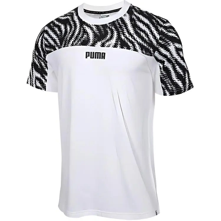 PUMA T-Shirts Men's Crew Neck Moderate Straight Fit