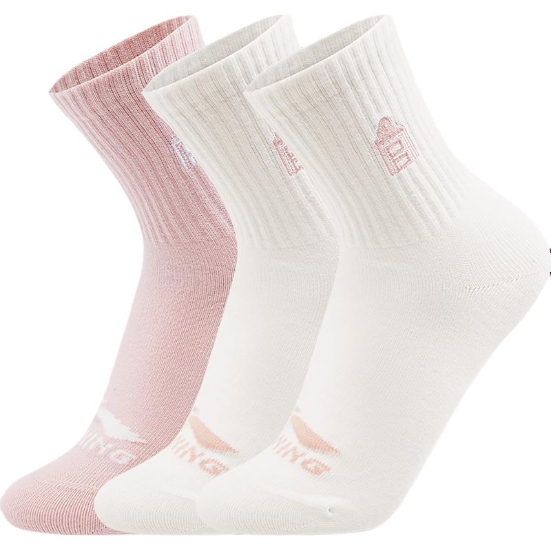 Li Ning x GUGONG,LIANMINGKUAN China Culture Collection Crew Socks Women’s 3 Pack