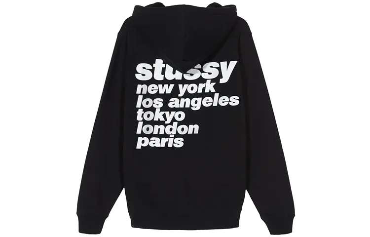 Stussy World Cruise Collection Sweatshirts Unisex Hooded Moderate Regular