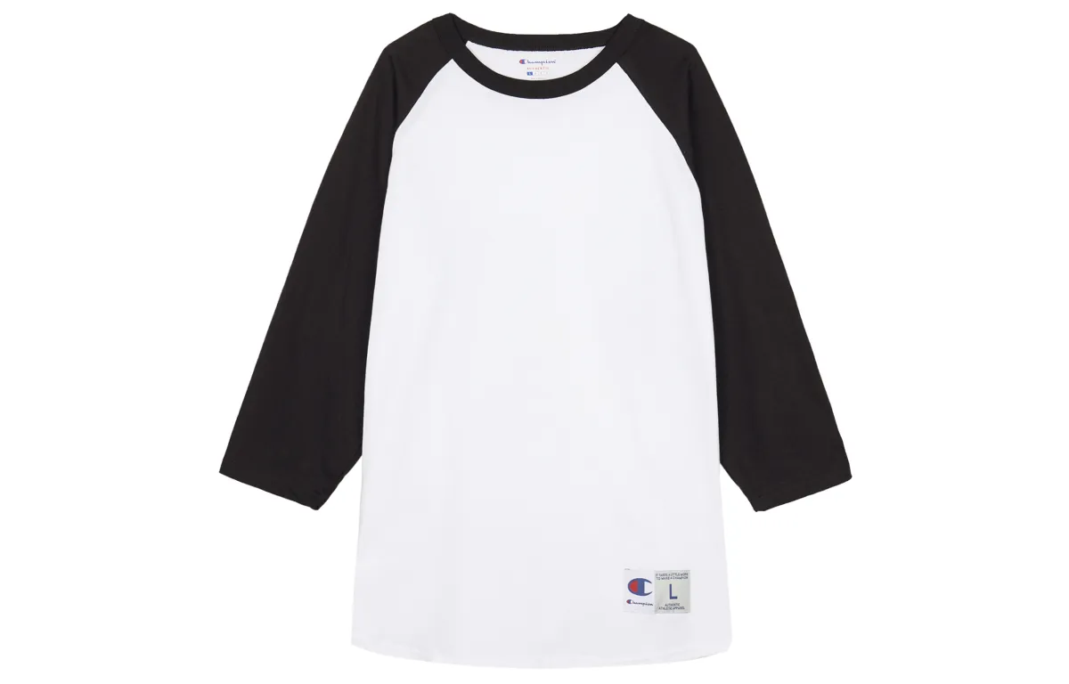 Champion T Shirt US Version Unisex Black White