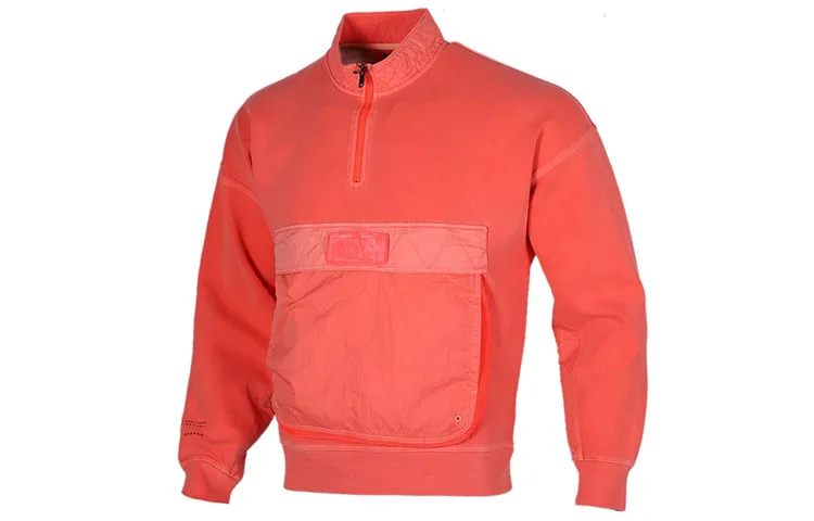 Jordan Sweatshirts Men's Red Stand Collar Moderate Regular