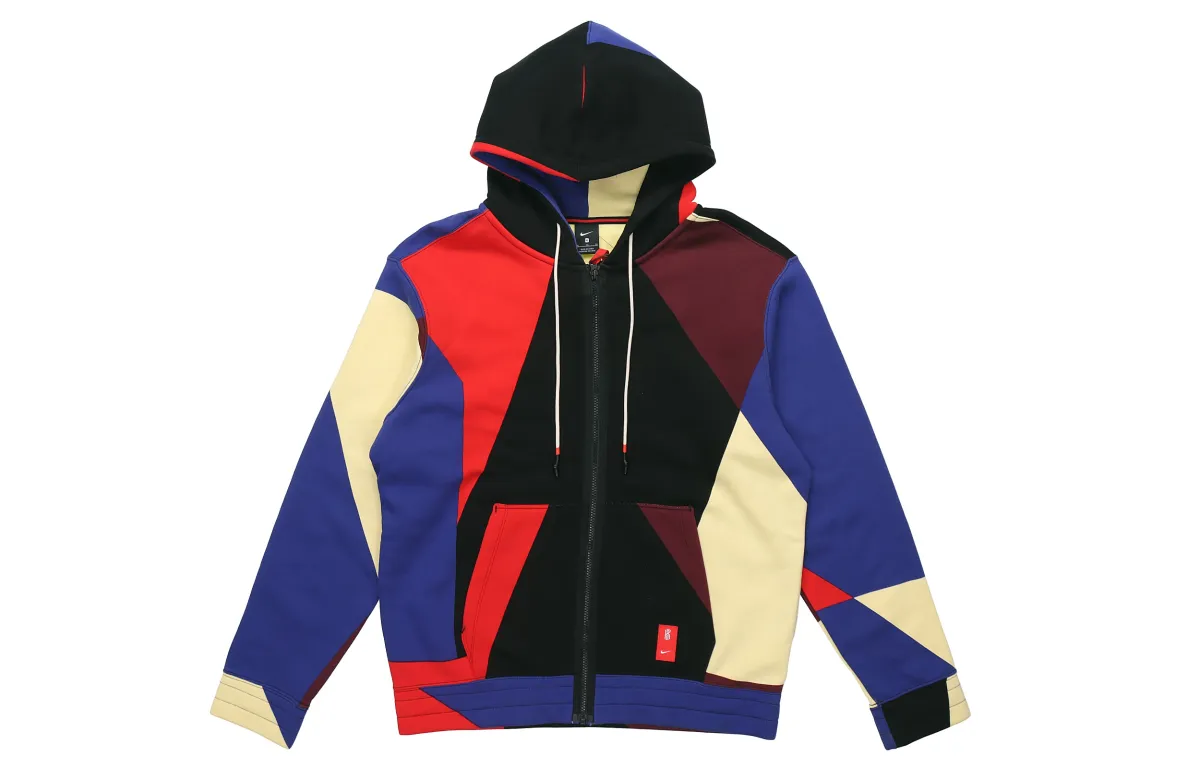 Nike Irving Zippered Hooded Fleece Lined Cardigan Sweatshirt Men's Multicolor