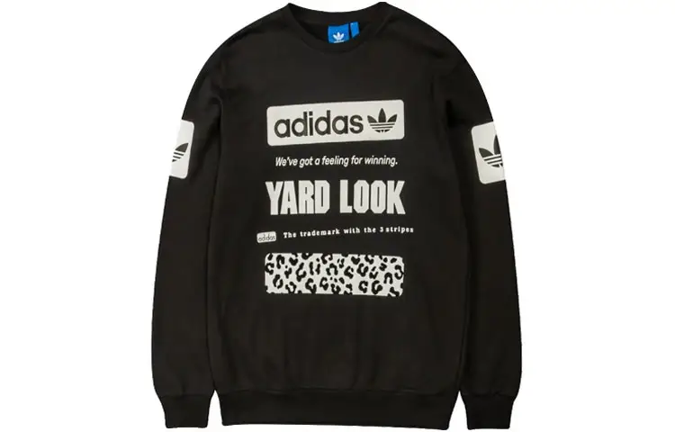 Adidas Originals Trefoil Sweatshirts Men's Crew Neck Moderate Regular