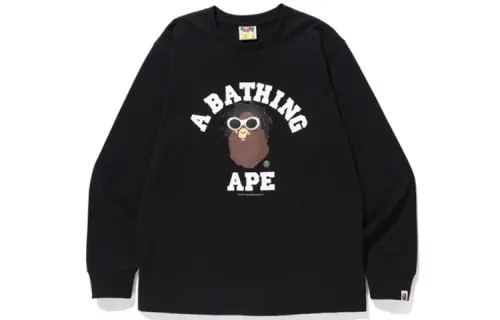 Bape Wiz Khalifa Shark College L/S Tee