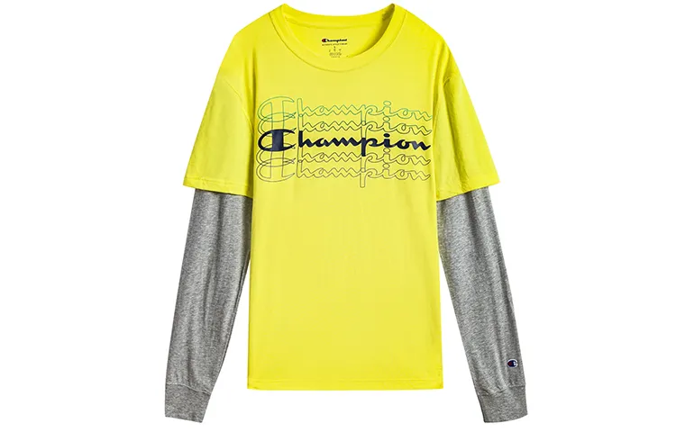 Champion T Shirt US Version Unisex Yellow