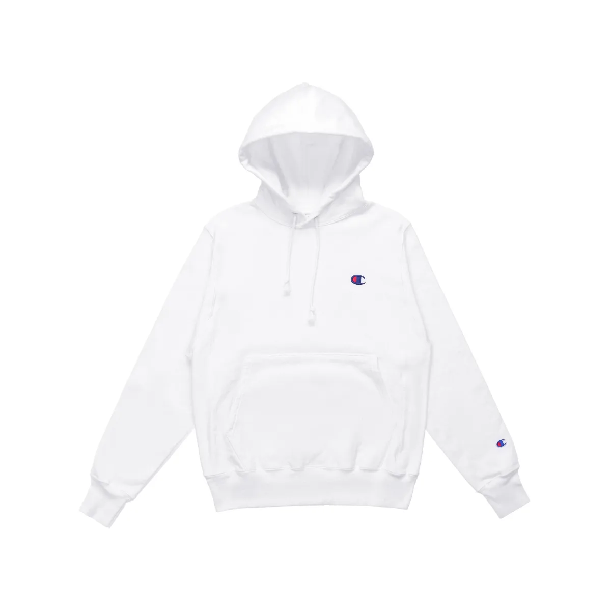 Champion Fleece Lined Small Logo US Version, Winter Pullover Sweatshirt Unisex White