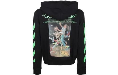 OFF WHITE Golden Ratio Graphic Zip Up Hoodie