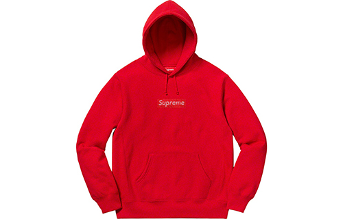 Худи Supreme SS19 Logo Hooded Sweatshirt (красное)