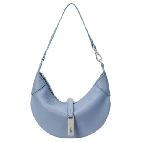 Polo Ralph Lauren Polo ID Leather Shoulder Bag Mini Women's Blue