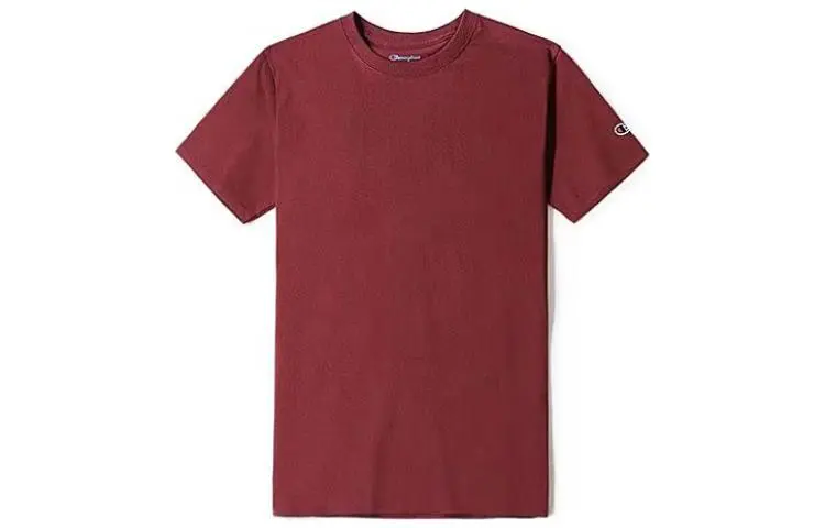 Champion T Shirt US Version Unisex Burgundy