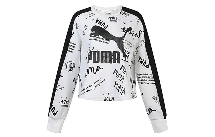 PUMA CLASSICS Sweatshirts Women's Crew Neck Moderate Straight Fit
