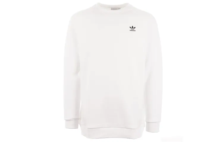Adidas Originals Sweatshirts Men's White Crew Neck Moderate Regular
