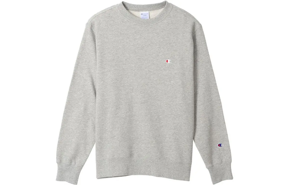 Champion Sweatshirt Japan Version Unisex Light Gray