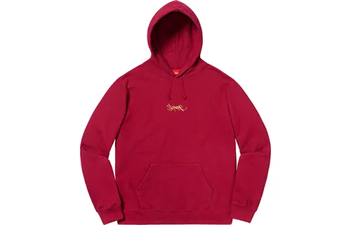 Supreme Tag Logo Hooded Sweatshirt