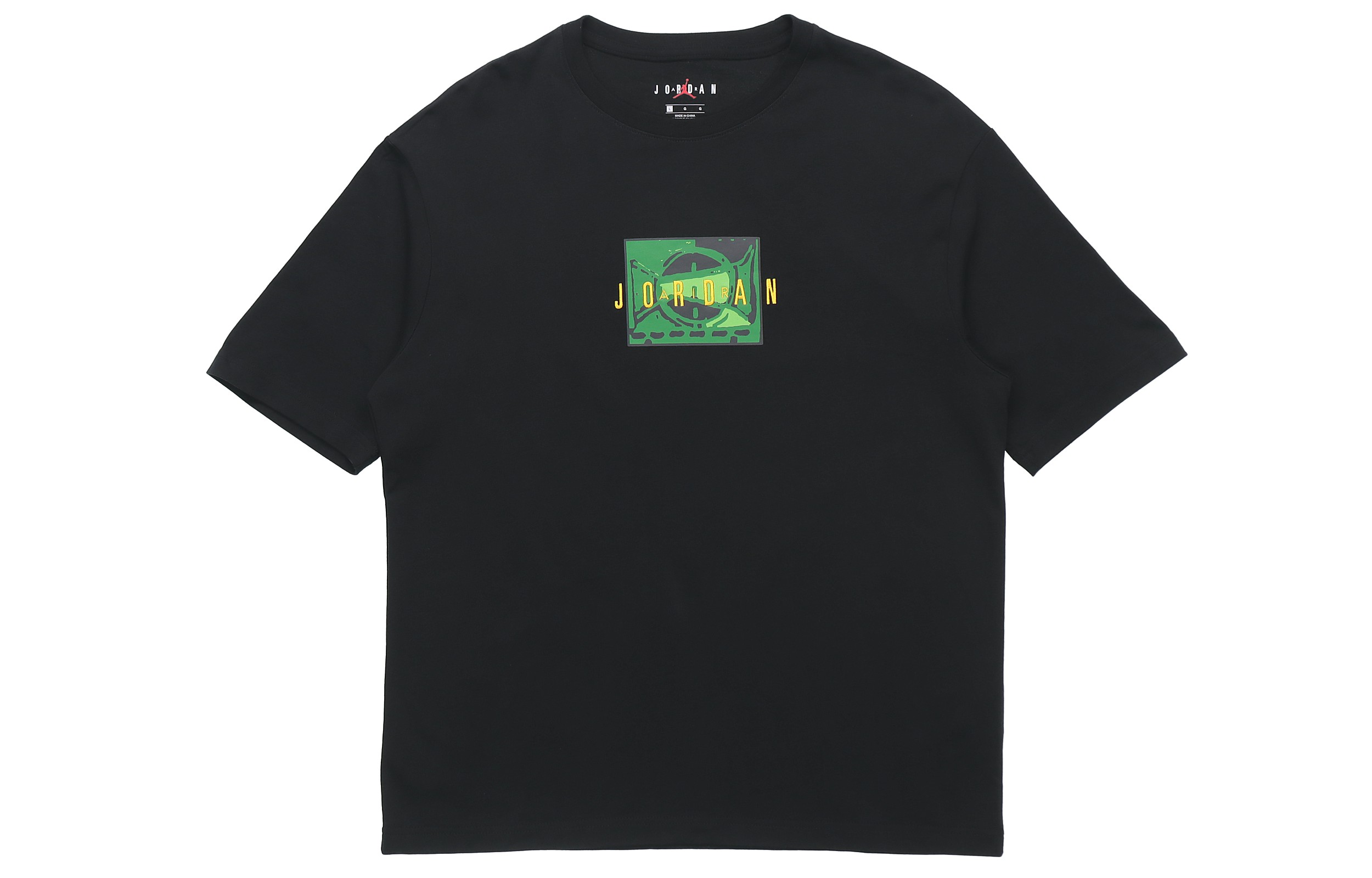 Jordan T Shirts Men's Crew Neck Moderate Straight Fit