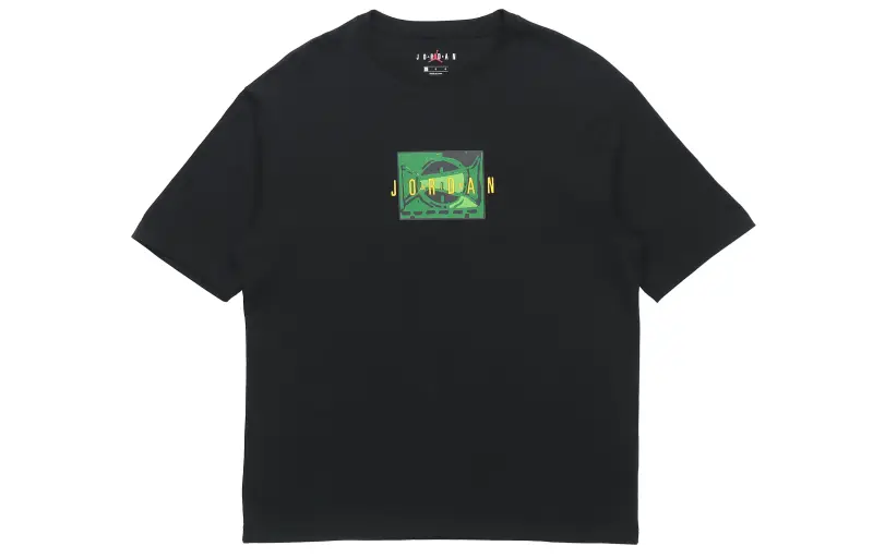 Jordan T Shirts Men's Crew Neck Moderate Straight Fit