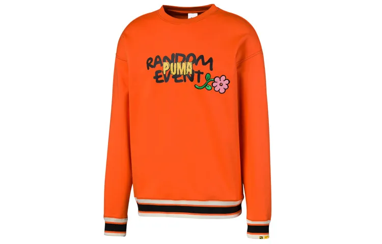 Puma X Randomevent Graphic Crew Red Hoodie