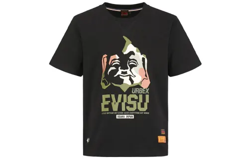EVISU SS20 Crew Neck Fitted Straight Fit Short Sleeved T Shirt Men's