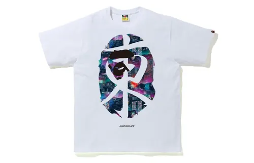 Bape Neon Tokyo Kanji Tee