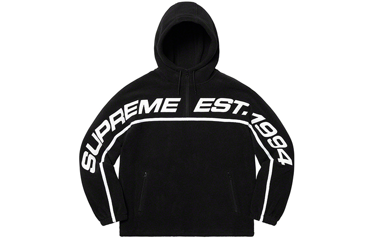 Supreme Polartec Half Zip Hooded Sweatshirt