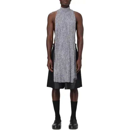 Burberry Tank Tops Men's Silver