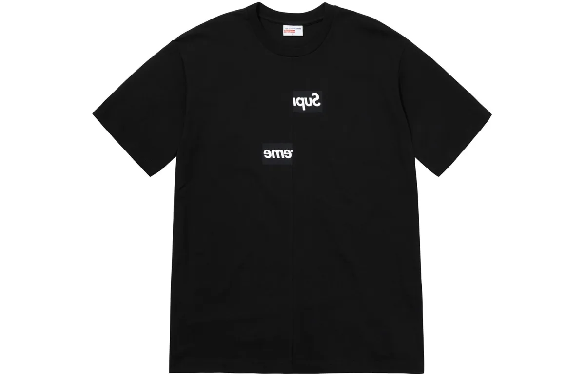 Supreme Comme Des Garcons Shirt Split Box Logo Tee