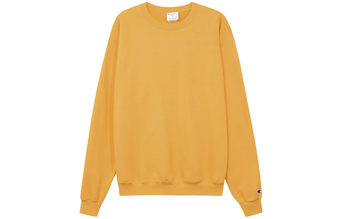 Champion Armbands Fleece Lined Pullover, US Version, Winter Sweatshirt Unisex Yellow
