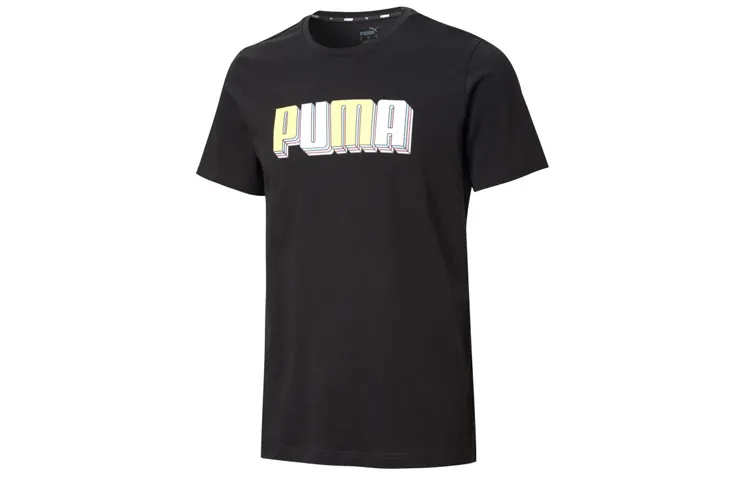 PUMA T-Shirts Men's Crew Neck Moderate Straight Fit