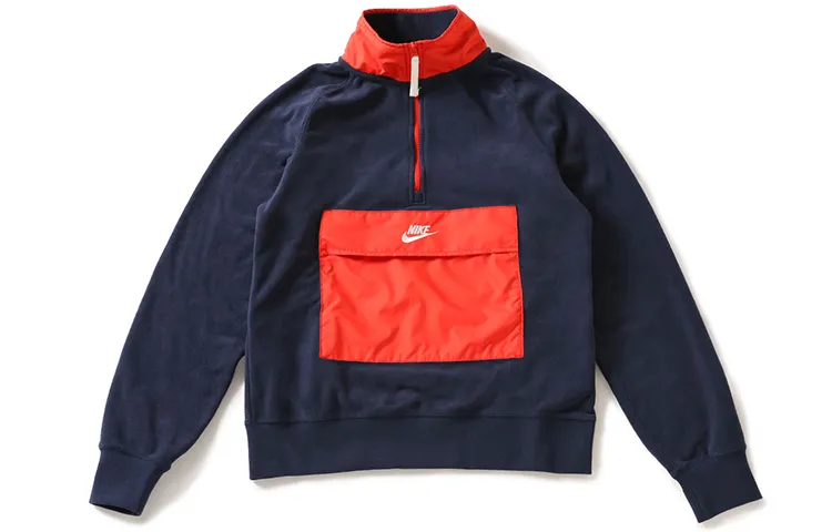 Nike Sweatshirts Men's Stand Collar Moderate Straight Fit