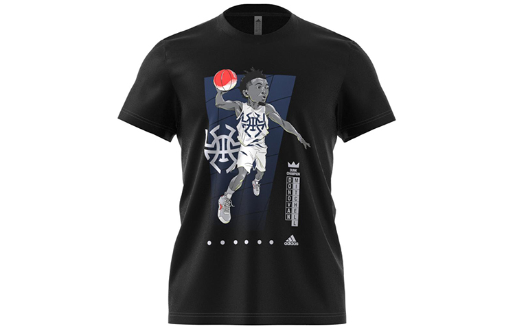 Adidas Donovan Mitchell T Shirts Men's Crew Neck Moderate Straight Fit