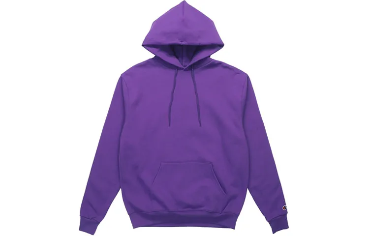 Champion Armbands Pullover Fleece Lined Sweatshirt US Version Unisex Purple