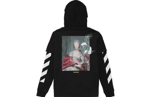 OFF WHITE Diag Mariana Hooded T Shirt