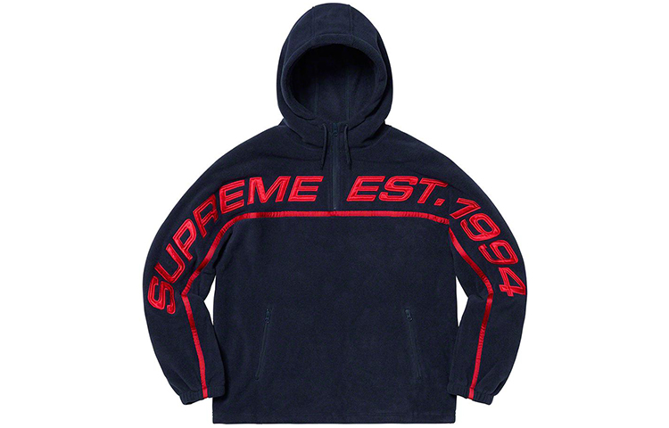 Supreme Polartec Half Zip Hooded Sweatshirt