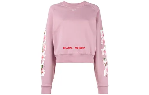 OFF WHITE Sweatshirts Women's Crew Neck Moderate Regular
