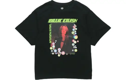 Billie Eilish X Takashi Murakami X UNIQLO Women's Photo Tee Black