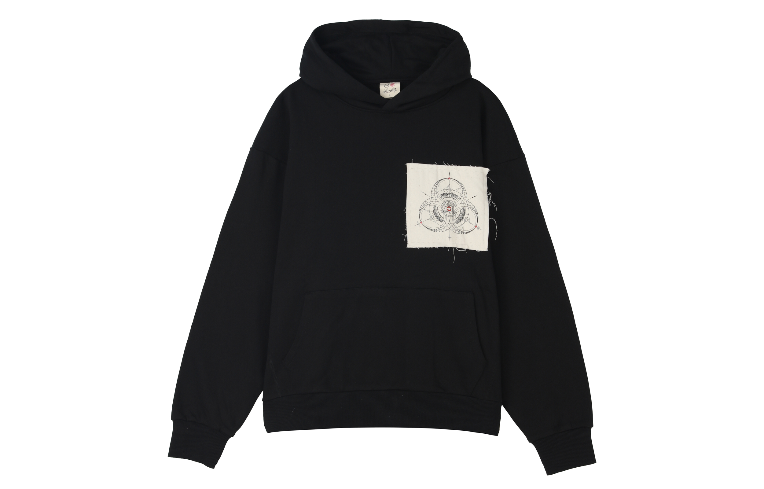 CLOT X фрагмент дизайн x inserse ряд капюшон толстовка мужские и женские фасон унисекс черный