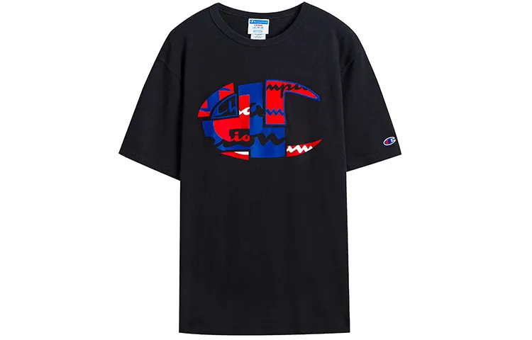 Champion T Shirt US Version Unisex Black