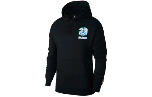 Jordan Sweatshirts Men's Black Hooded Moderate Regular