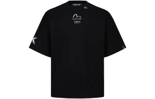 EVISU T Shirts Men's Crew Neck Moderate Straight Fit