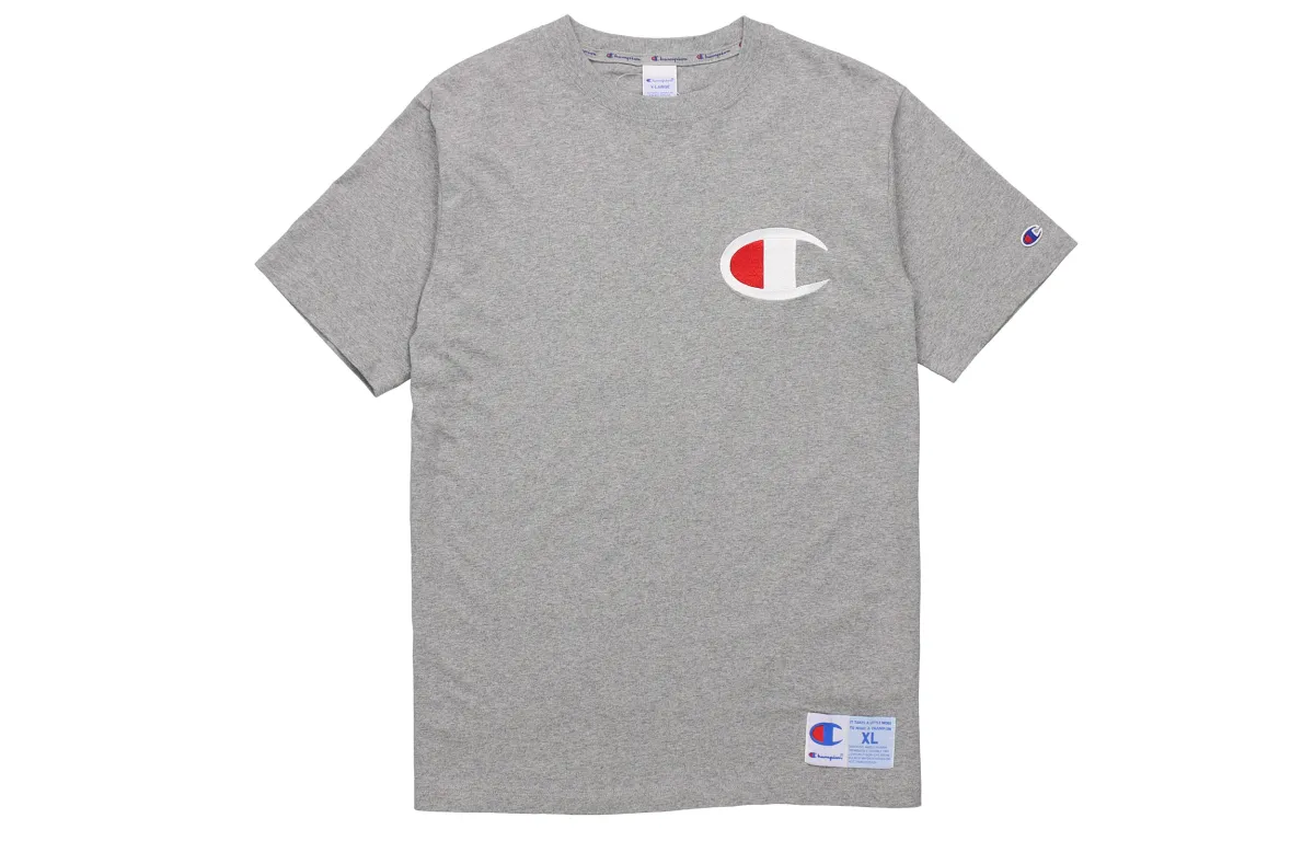 Champion T Shirt Japan Version Unisex Gray