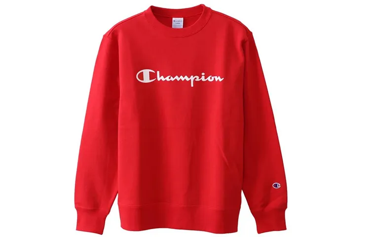 Champion Sweatshirt Japan Version Unisex Red