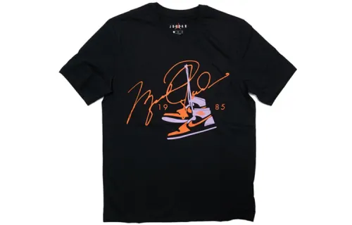 Jordan AJ85 Signature T Shirts Men's Crew Neck Moderate Straight Fit