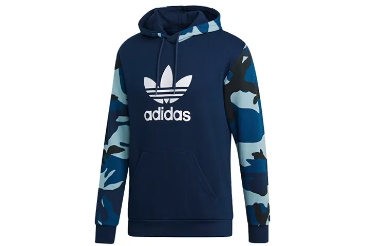 Adidas Originals camouflage-panelled hoodie