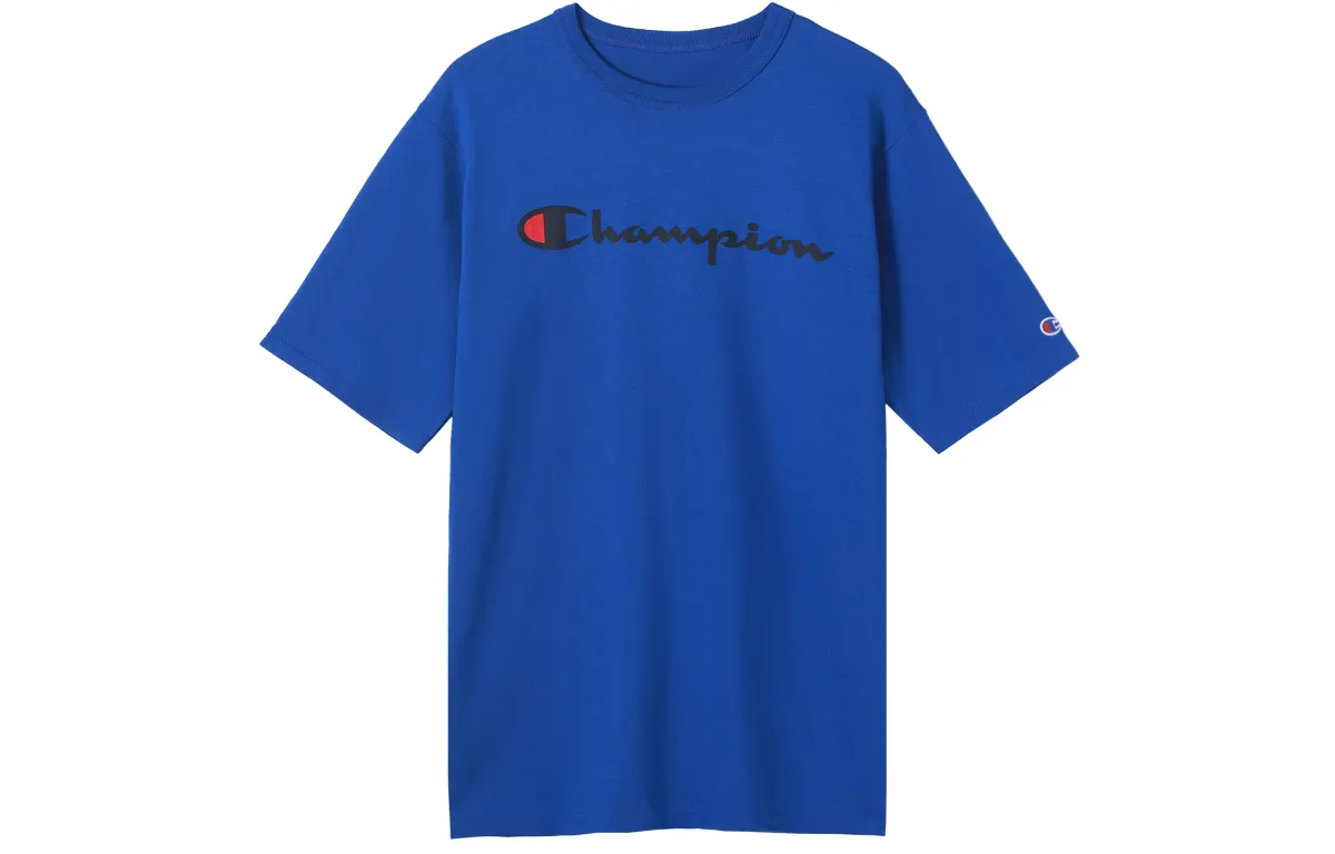 Champion T Shirt US Version Unisex Royal Blue